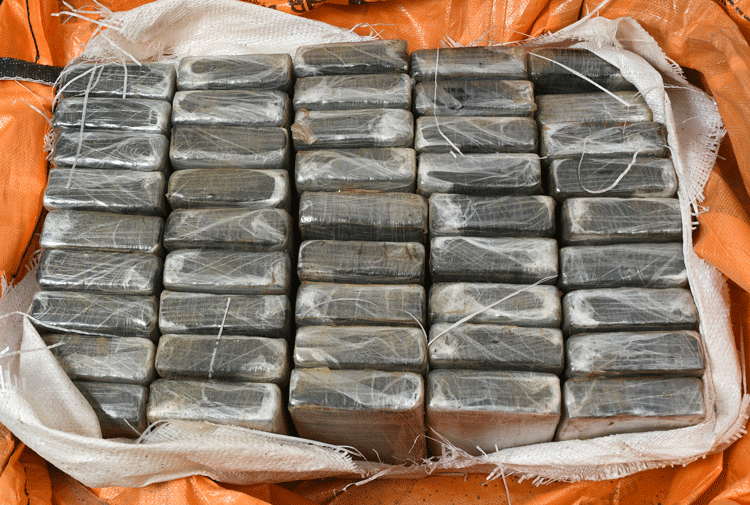 150 kilo kokain beslagtogs i Göteborgs hamn.